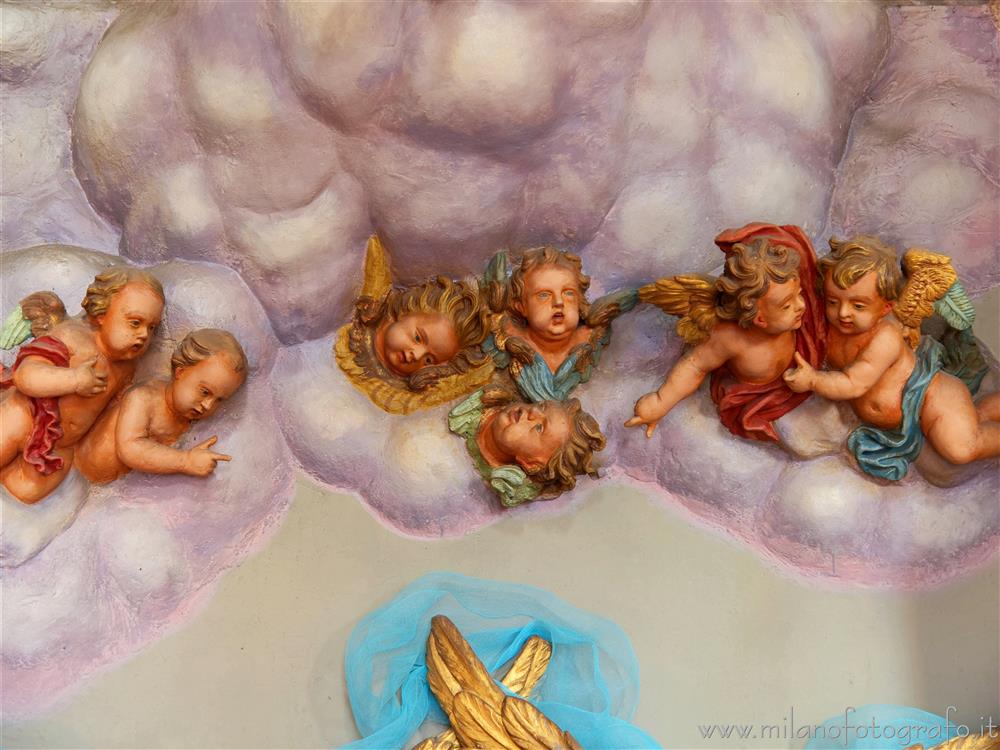 Biella (Italy) - Angels in the clouds in the Church of St. Joseph